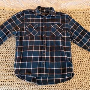 Jachs Navy and White Plaid Button Down Shirt